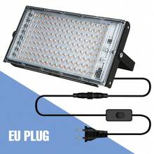 LED Grow Light Full Spectrum Green Plant Lamp Indoor 220V Greenhouse Tent Hydroponics System Growth Box Planting Fill Lamps Sunlight UV/IR Waterproof Cultivation Floodlight Vegetable Flower Fruit Potted Succulent Moss Bonsai Cactus Seeds Red Blue 180°Adjustable Angle Seedlings Lighting With EU Plug 24/50/96/144leds - EU C Type Plug(220-240V) - View 8