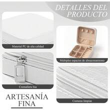 30 Piezas Caja de Almacenamiento de Joyería de Viaje Caja de Joyería para Mujeres Caja de Almacenamiento de Collares Caja de Regalo Portátil para Damas de Honor Puede Almacenar Anillos Pendientes Adecuada para Bodas y Viajes (Blanco 30 Piezas) - Blanco-30PCS - Ver 7