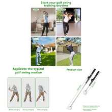 Swing Trainer - Superior Training Aid, Unmatched Grip Trainer, Practice Training - BLACK + LEFT HAND - View 1