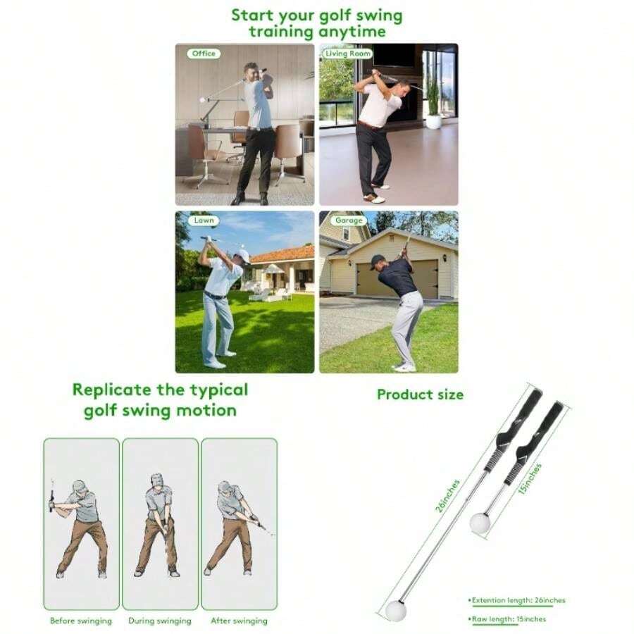 Swing Trainer - Superior Training Aid, Unmatched Grip Trainer, Practice Training - BLACK + LEFT HAND - View 1