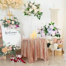 Acrylic Flower Vase, Transparent Floral Display Stand, Geometric Vase, Elegant Display Rack For Birthday Party, Wedding, Dining Table Decor