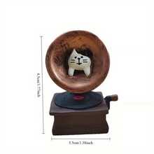 1PC Hot-Selling Retro Japanese Style Vinyl Record Player Phonograph Resin Home Decor