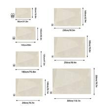 1pc European Geometric Line Pattern - Luxury Modern Minimalist Cream Rug, Machine Washable Soft Area Carpet, Rectangular, Short Pile, Machine Made, Suitable For Living Room, Bedroom, Office, Game Room, Study, Indoor/Outdoor Entrance, Home Decor, Christmas Decoration - Multicolor - View 3