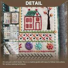 1件/2件成人刺繡初學者針法指南書 - 多種基礎針法、高品質畫布、四季DIY手工藝項目、適合節日與家居裝飾、清晰組織、易讀版面、耐用畫布材質、刺繡書、針法書、DIY針法書、刺繡縫紉書、刺繡書、成人縫紉書、創意迷你縫紉書、愛好者與初學者的理想DIY選擇、便攜旅行用品、適合派對禮物、婚禮禮物、生日禮物、畢業禮物 - 彩色 - 查看 6