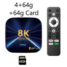 A Android 14 Smart TV Box Allwinner H313 Supports 4G 5G Dual Wifi6 HD 8K Media Player TV Box Voice Control Family Gatherings And Entertainment - Black - View 12