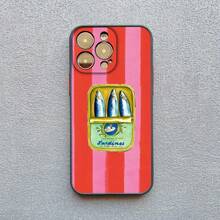 Étui de téléphone amusant avec motif de sardines colorées, compatible avec 16, 15, 14 Pro Max Plus, 13, 12 Mini, 11 Pro Max, XR, XS, X, 7, 8, SE2. Étuis antichocs. Étui compatible avec Samsung Galaxy S17, S17 Pro, S17 Pro Max - noir SDYYS2 7 - Voir 13