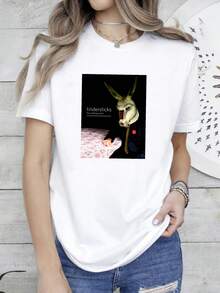 180g pure Cotton TINDERSTICKS T shirt Versatile Comfortable Print Round Neck Short Sleeve fashion Unisex Summer Stylish women Slightly Casual T-Shirt For Women Casual Stretched graphic designer clothes Breathable Women Top Graphic Tees streetwear Soft female - Blanco - Ver 1