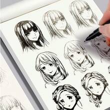 1本《漫画绘画书：Q版古代风格少女线稿入门，手绘动漫人物基础，随机图案》