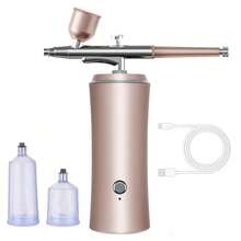 1 pezzo Aerografo ricaricabile senza fili - Kit compressore da 30 PSI, pistola ad aria compressa senza fili ad alta pressione per pittura di modelli, barbieri, decorazione di torte