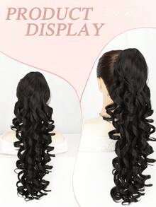 Claw Ponytail Extension Hair Accessories 22 Inch Long Deep Wave Heat Resistant Fiber Synthetic Ponytail Hairpiece For Women Girls Daily Used & Parties - Multicolor - View 3