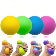 10pcs/Set TPR Stress Relief Toys, Colorful Powder Squeeze Tofu Ball, Creative Pressure Relief Toys, Random Color, Perfect Gift For Birthday, Holiday, Christmas - Multicolor - View 3