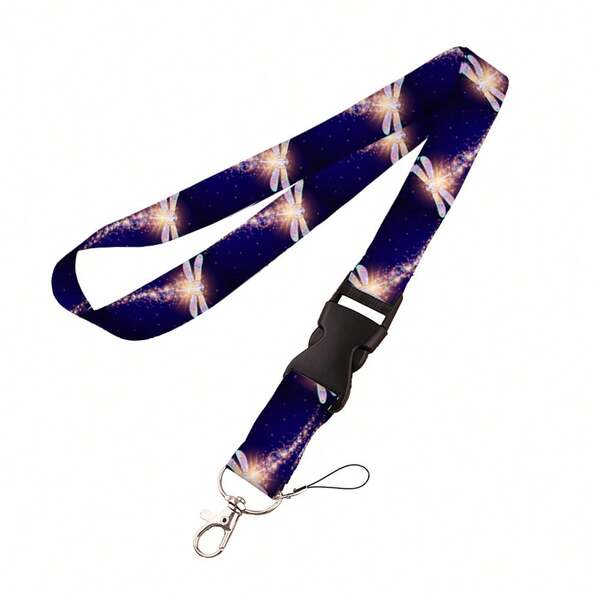 Butterfly Series Phone Lanyard, Bus/Meal Card Polyester Strap, Anti-Lost Work ID, Couples/Holiday Gift