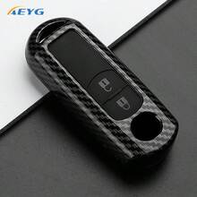 For Carbon Fiber Style ABS Car Key Case Cover For 2 3 6 Atenza,Axela,Demio, CX-5 CX5 CX-3 CX7 CX-9 2015 2016 2017 2018 2019 Accessories