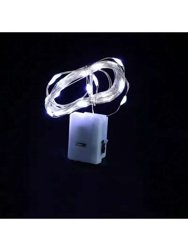 Fio de LED Decoração Fio de Fada 1.80m 01 Un. Cordão com Luz Colorido Pisca-pisca Led Garrafas fios Luz