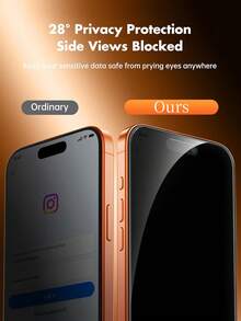 2 Packs Privacy Screen Protectors For IPhone 17 Pro Max, Shatterproof Tempered Glass [True 28° Privacy Protection] [9H Hardness] [Easy To Install] Privacy Screen Protectors For IPhone 17/15/16/14/11/12/13 Pro Max/Xs/Xr/7/8