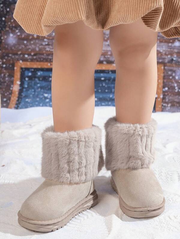 1 Paar Kinder Thermofutter Schneestiefel, neues Herbst/Winter Design