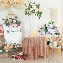 Acrylic Flower Vase, Transparent Floral Display Stand, Geometric Vase, Elegant Display Rack For Birthday Party, Wedding, Dining Table Decor