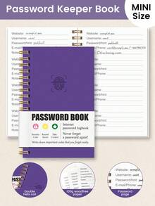 Trees 1 Of 120 Pages Simple Password Book, A6 Minimalist Advanced Address Password Manager With Website Password Quick Access Username And Password Storage Perfect For Home Office Internet Computer Logins,School Office Supplies Halloween Christmas Gifts For Women