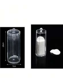 1 pieza Caja de almacenamiento de cosméticos transparente de alta gama adecuada para el escritorio de la oficina, que incluye el almacenamiento de lápices de cejas, brochas de maquillaje, lápices labiales, perfumes, etc. Muy adecuada para el diseño y el almacenamiento diario de la mesa de vestir