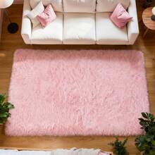 eluckya Luxurious And Soft Plush Rugs For Bedrooms And Living Rooms; Fluffy And Modern Plush Rugs; Comfortable Decorative Mats For Dormitories And Apartments; Stylish Home Decor Floor Protectors; Perfect For Weddings, Holiday Parties, Catering Events, Kitchen Decorations, Christmas Decorations, Halloween Textiles, Banquets, Parties, Fall Decorations, Bridal Showers, Table Decorations, Thanksgiving, Home Décor, And Other Occasions. - 粉色 - 查看 2