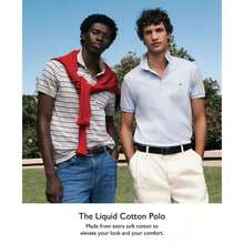 Tommy Hilfiger Men's Regular-Fit Ultra Soft Liquid Cotton Polo Shirts | Fall Fashion - Breezy Blue - View 6