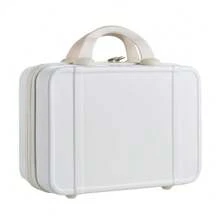 LIVINGANDHOME Living And Home Portable Hard Shell Handheld Makeup Travel Case,Makeup Storage Box,Makeup Storage Case - White - View 5
