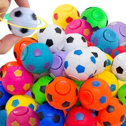 5/10/30pcs Random Color Fingertip Spinning Football Stress Relief Toy, Party Favor, Fingertip Spinning Football, Educational Toy, Birthday Gift (Some Accessories Random), Small Football, Spinning Toy, Christmas Stocking Filler