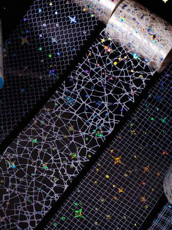 6 种款式可选 - 星形网格系列和纸胶带贴纸 - 非常适合剪贴簿、垃圾日记本、DIY 工艺品、剪贴簿用品 | 复古圣诞装饰 | 圣诞装饰，生日、情人节的完美礼物