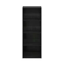 Luder 4Tier Open Shelf Bookcase Blackwood