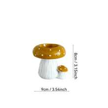 1pc Dễ thương Nấm Nhựa Nến Trang Trí Máy Tính Để Bàn Nến Thủ Công Trang Trí Nội Thất Nấm Nến Điêu Khắc - Đỏ - Xem 8