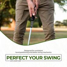 Right - Hand Grip Trainer U2013 Swing Training Aid Hand Positioning Anti - Slip Grip Trainer Beginners Pros Improve Accuracy, Power Consistency - 黑色高爾夫握把訓練器 - 查看 6