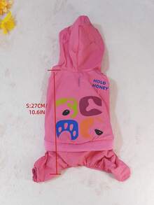 4-Legged Waterproof Dog Raincoat, Full Body Coverage, Breathable Mesh Lining, Suitable For All Seasons - Watermelon Pink - View 10