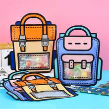 10个装创意礼品包装袋 糖果自封袋 生日派对礼物塑料拉链袋 - 彩色 - 查看 5