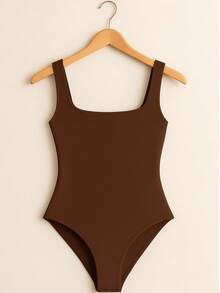 Women Bodysuits - 鏽棕色 - 查看 1