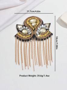 1 buc. Elegant la modă, unic, personalizat, cu ciucuri aurii, accesoriu pentru bărbați, potrivit pentru naveta zilnică de afaceri