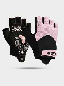 Sports Cycling Bike Gloves - Padded Half Finger Bicycle Gloves With Shock-Absorbing, Anti-Slip, Breathable MTB & Road Biking For Men Women