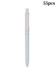 1-80pcs Customized Retractable Ballpoint Pens, 0.5mm Fine Tip, Black Ink, Suitable For Diary, Office And Other Stationery - Multi-Color Combinations, Smooth Writing, Essential For Diary, Durable Plastic Barrel, Writing Tool - Multicolor - View 15