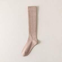 5 Pairs Women'S Warm Thick Calf Socks - Slim Fit,Sports Pressure Socks,Solid Color With Side Stripes, Machine Washable, Perfect For Autumn & Winter Boots, Casual & Stylish Design, Winter Socks | Slim Fit Socks | Texture ﻿ - Multicolor - View 13