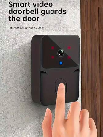 1pc Smart Doorbell, 2.4G WiFi Video Doorbell Camera, Intelligent Outdoor Security Doorbell With Visual Tools