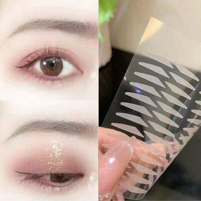 520/260片迷你双眼皮贴，适合单眼皮，打造自然妆效，隐形无痕，适合学生、居家、办公、旅行、户外活动，价格实惠，可作为圣诞礼物、化妆品、化妆工具、平价好物、礼品、女士礼品、圣诞礼物、赠品、旅行必备品。