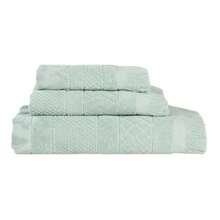 Cotton 3 Piece Towel Set Quick Dry Bathroom Entials Shower Spa Luxury Plush Soft Absorbent Towels Includes 1 Bath 1 Hand 1 Washcloth/Face Towel Rolla Collection Sage