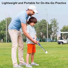 Training Aids, Grip Training Aid Swing Trainer With 1 Arm Posture Correction Band And 1 Telescopic Simulator, Practice Accessories Beginners And Pros - Màu xanh lam - Xem 8