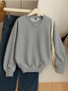 Women Sweatshirts - Grey - View 2