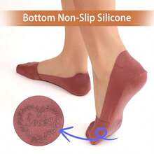 6 Pairs No Show Socks For Women Liner Invisible Socks Non Slip Low Cut Thin Silky Dress Footies Boat Sock For Loafers Flats Sneakers#SSDD B BJNHMJ