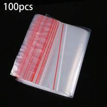 100-Pe Ziplock Bag Thick Transparent Sealed Bag Plastic Packaging Bag Storage Seal Bag Jewelry Packaging Bag Waterproof Bone Bag