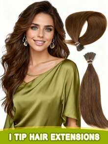 I-Tip Hair Extensions, Human Hair, I-Tip Hair Extensions - Invisible, Pre-Bonded Straight Fusion Hair Extensions, Unisex, I-Tip Hair Extensions, Human Hair Extensions, 1B Natural Black Straight Hair, I-Tip Keratin Hair Extensions, Invisible - Multicolor - View 36