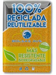 Bolsa para Basura, Bolsa Negra, Bolsas de plastico, Biodegradables,% Recicladas, Gruesas, De Alta Calidad, Paquete de 3 Kg, Bolsas Ave (jumbo) - Chica 25x40 - Ver 8