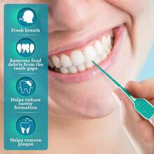 GuruNanda Interdental Picks - 100 Pack Super Soft Flexible Rubber Bristles - 牙刷 - 查看 6