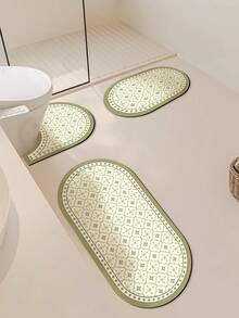 Grünes Ziegelmuster