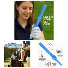 Right - Hand Grip Trainer U2013 Swing Training Aid Hand Positioning Anti - Slip Grip Trainer Beginners Pros Improve Accuracy, Power Consistency - Máy tập cầm gậy golf Sky Blue - Xem 1